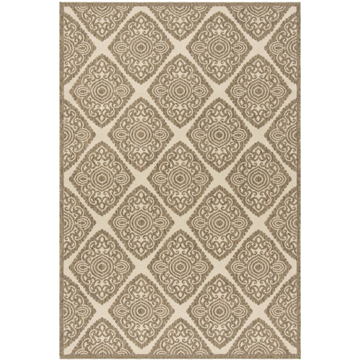 SAFAVIEH Indoor Outdoor BHS132C Beach House Cream / Beige Rug Image 10