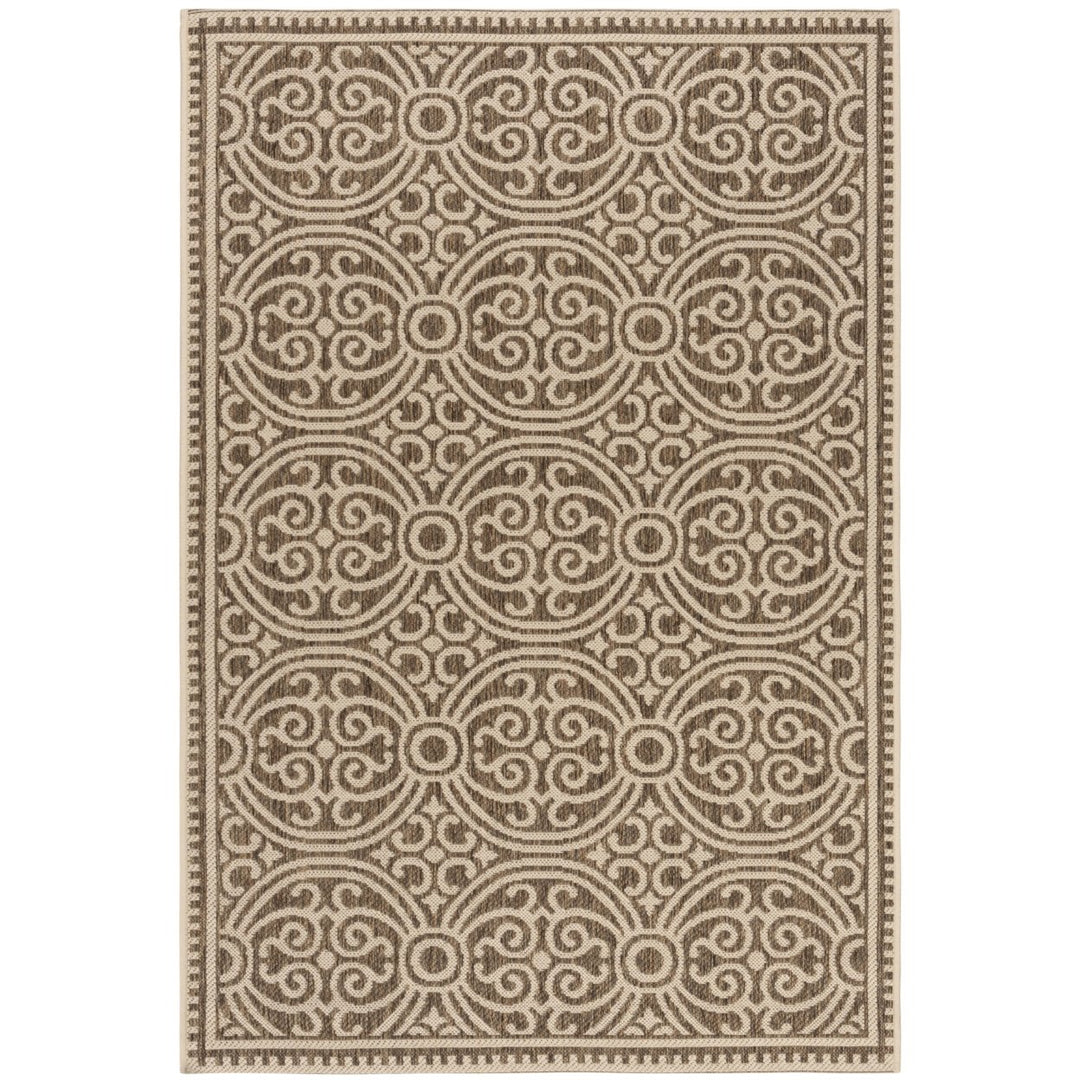 SAFAVIEH Indoor Outdoor BHS134C Beach House Cream / Beige Rug Image 1