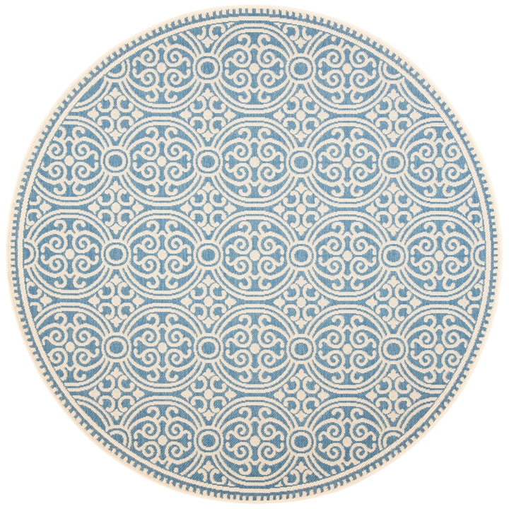 SAFAVIEH Indoor Outdoor BHS134N Beach House Cream / Blue Rug Image 1