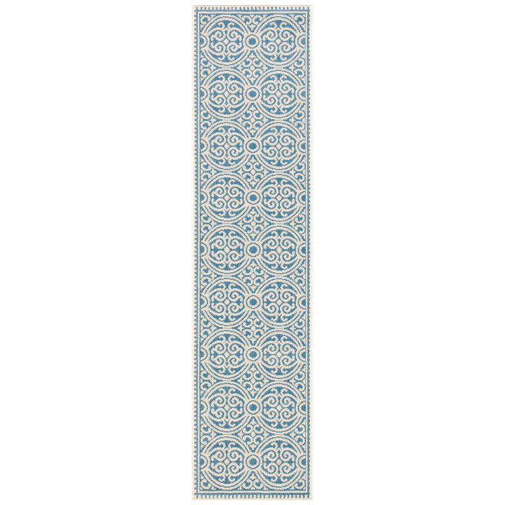 SAFAVIEH Indoor Outdoor BHS134N Beach House Cream / Blue Rug Image 1