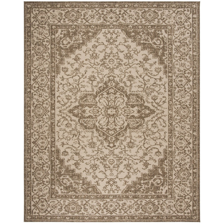 SAFAVIEH Indoor Outdoor BHS137C Beach House Cream / Beige Rug Image 1