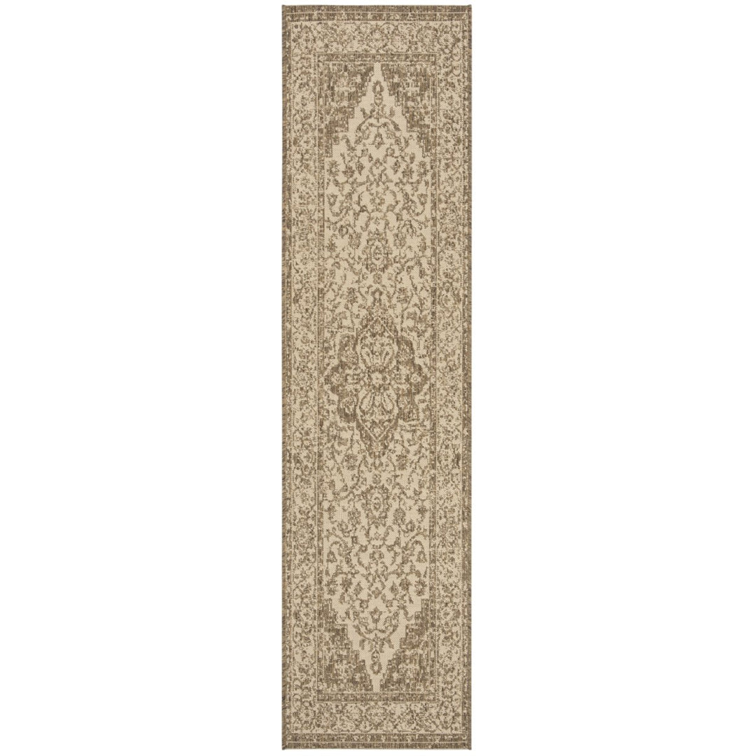 SAFAVIEH Indoor Outdoor BHS137C Beach House Cream / Beige Rug Image 1