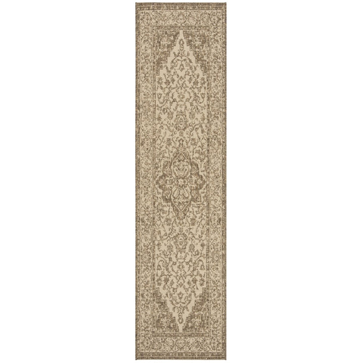 SAFAVIEH Indoor Outdoor BHS137C Beach House Cream / Beige Rug Image 1