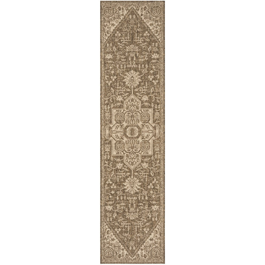 SAFAVIEH Indoor Outdoor BHS138A Beach House Cream / Beige Rug Image 1