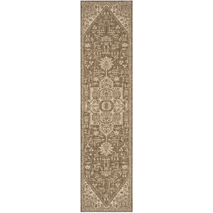 SAFAVIEH Indoor Outdoor BHS138A Beach House Cream / Beige Rug Image 1