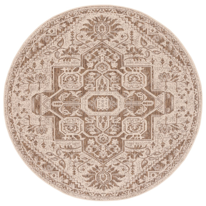 SAFAVIEH Indoor Outdoor BHS138B Beach House Beige / Cream Rug Image 1