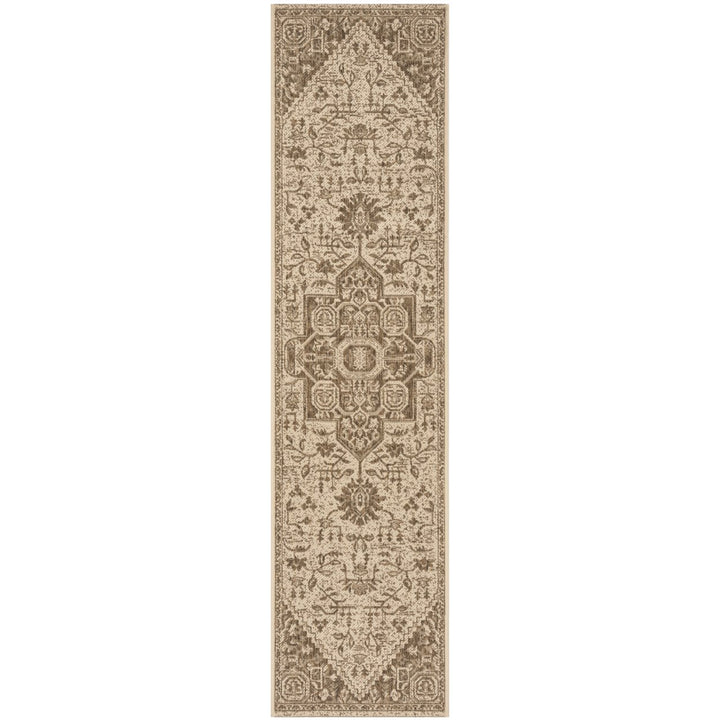 SAFAVIEH Indoor Outdoor BHS138B Beach House Beige / Cream Rug Image 1