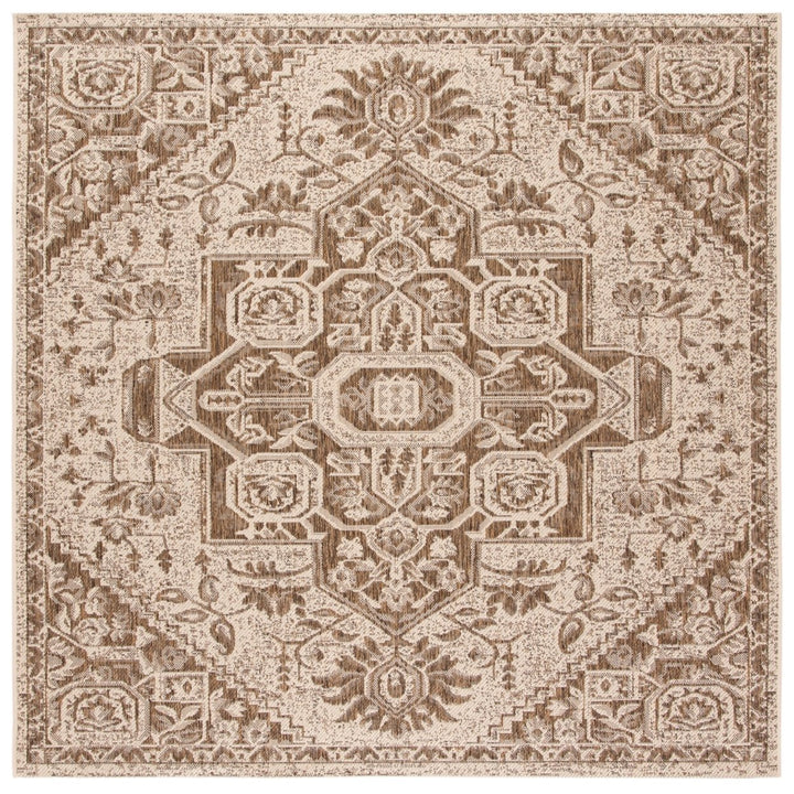 SAFAVIEH Indoor Outdoor BHS138B Beach House Beige / Cream Rug Image 1