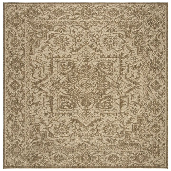 SAFAVIEH Indoor Outdoor BHS139C Beach House Cream / Beige Rug Image 1