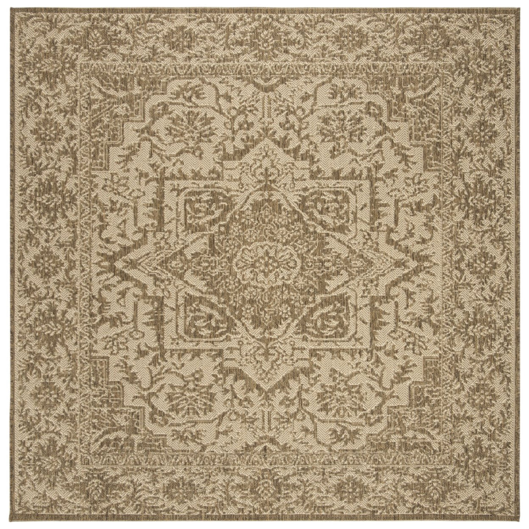 SAFAVIEH Indoor Outdoor BHS139C Beach House Cream / Beige Rug Image 1