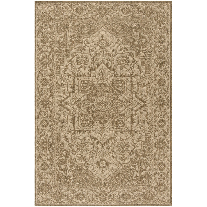 SAFAVIEH Indoor Outdoor BHS139C Beach House Cream / Beige Rug Image 1