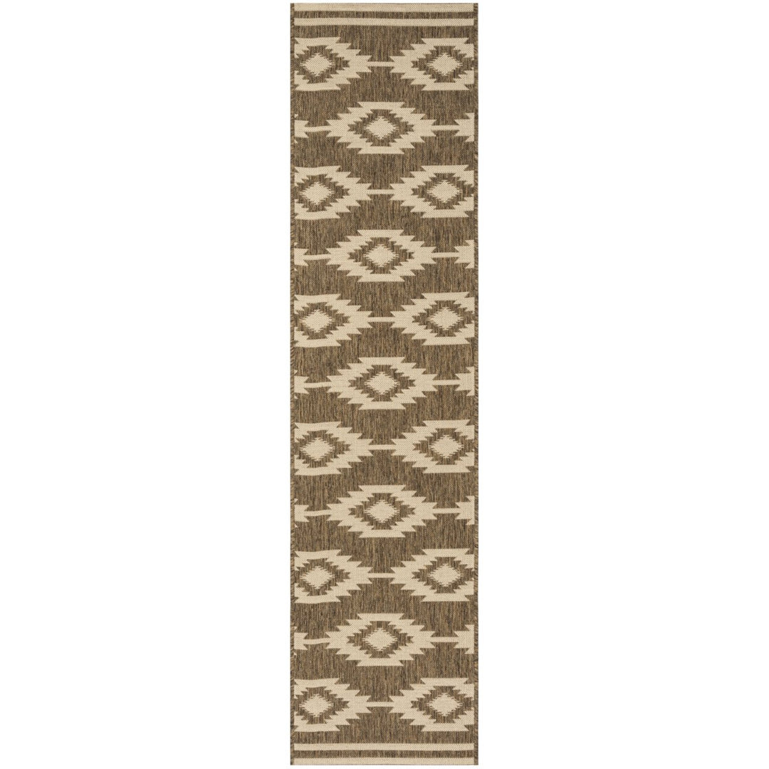 SAFAVIEH Indoor Outdoor BHS171A Beach House Cream / Beige Rug Image 1