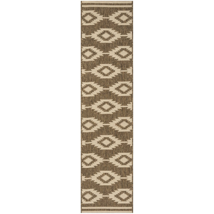 SAFAVIEH Indoor Outdoor BHS171A Beach House Cream / Beige Rug Image 1