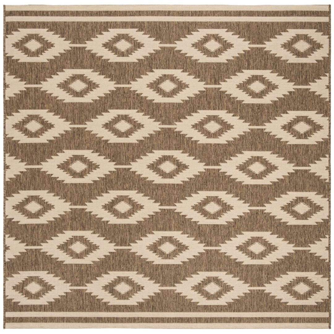 SAFAVIEH Indoor Outdoor BHS171A Beach House Cream / Beige Rug Image 1