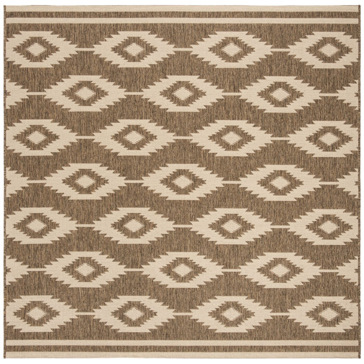 SAFAVIEH Indoor Outdoor BHS171A Beach House Cream / Beige Rug Image 1