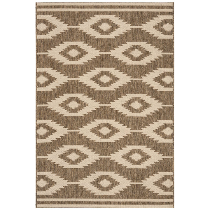 SAFAVIEH Indoor Outdoor BHS171A Beach House Cream / Beige Rug Image 1