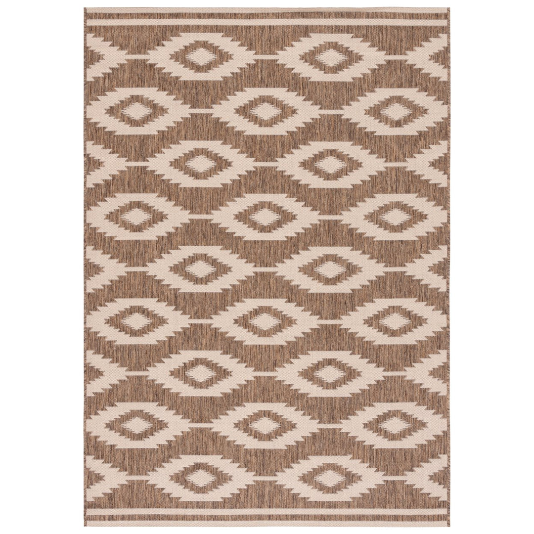 SAFAVIEH Indoor Outdoor BHS171A Beach House Cream / Beige Rug Image 1