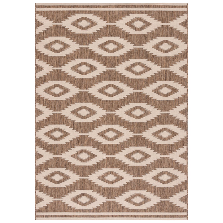 SAFAVIEH Indoor Outdoor BHS171A Beach House Cream / Beige Rug Image 1