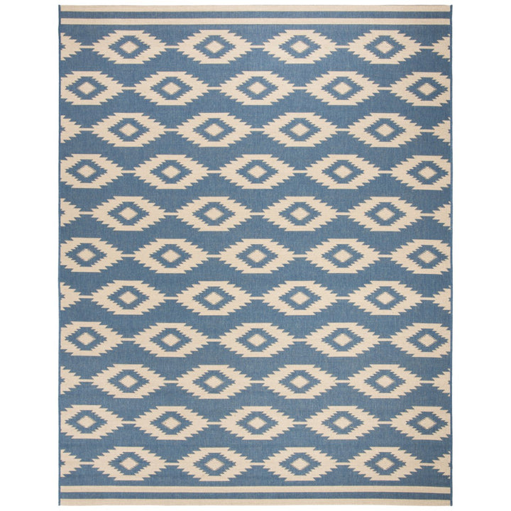 SAFAVIEH Indoor Outdoor BHS171N Beach House Cream / Blue Rug Image 1