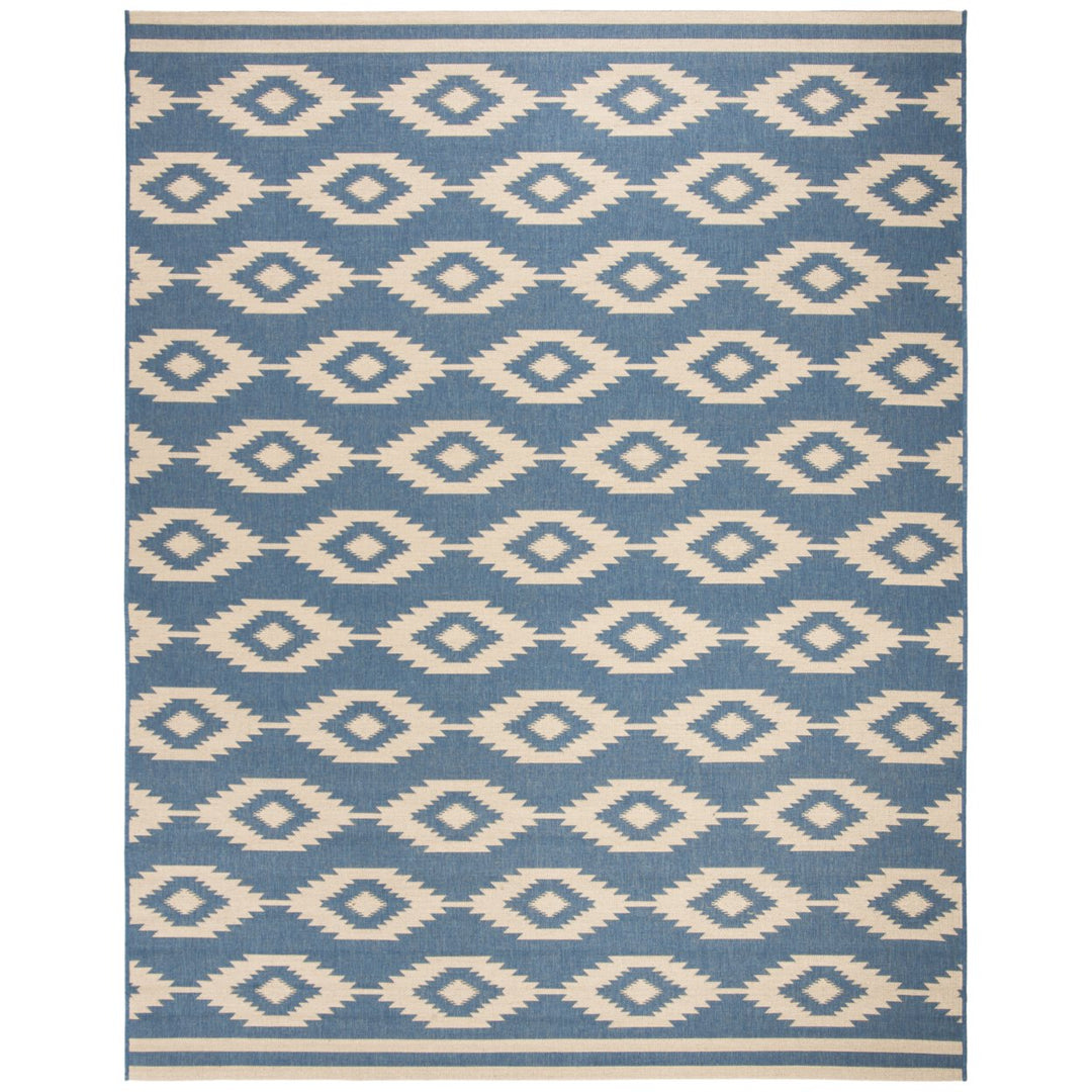 SAFAVIEH Indoor Outdoor BHS171N Beach House Cream / Blue Rug Image 1