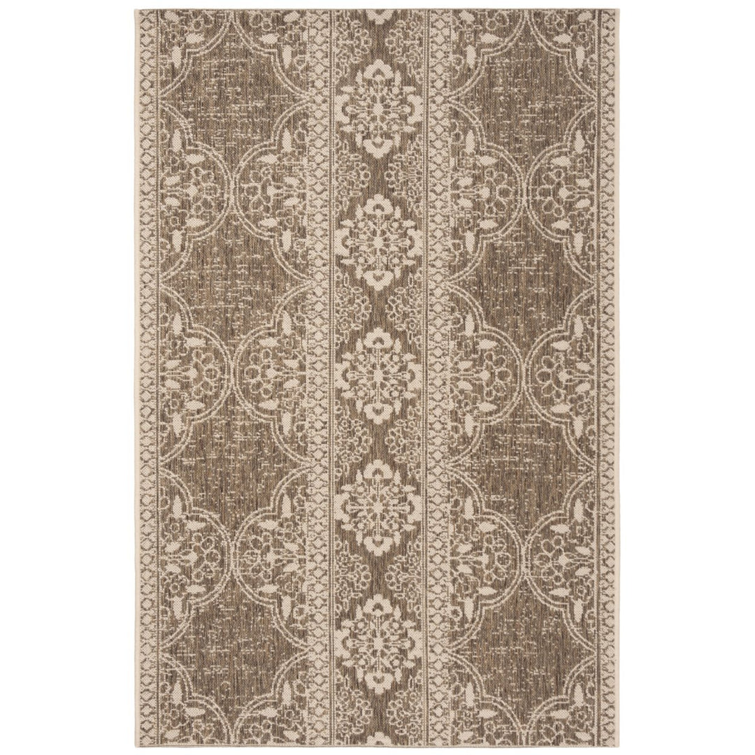 SAFAVIEH Indoor Outdoor BHS174A Beach House Cream / Beige Rug Image 1