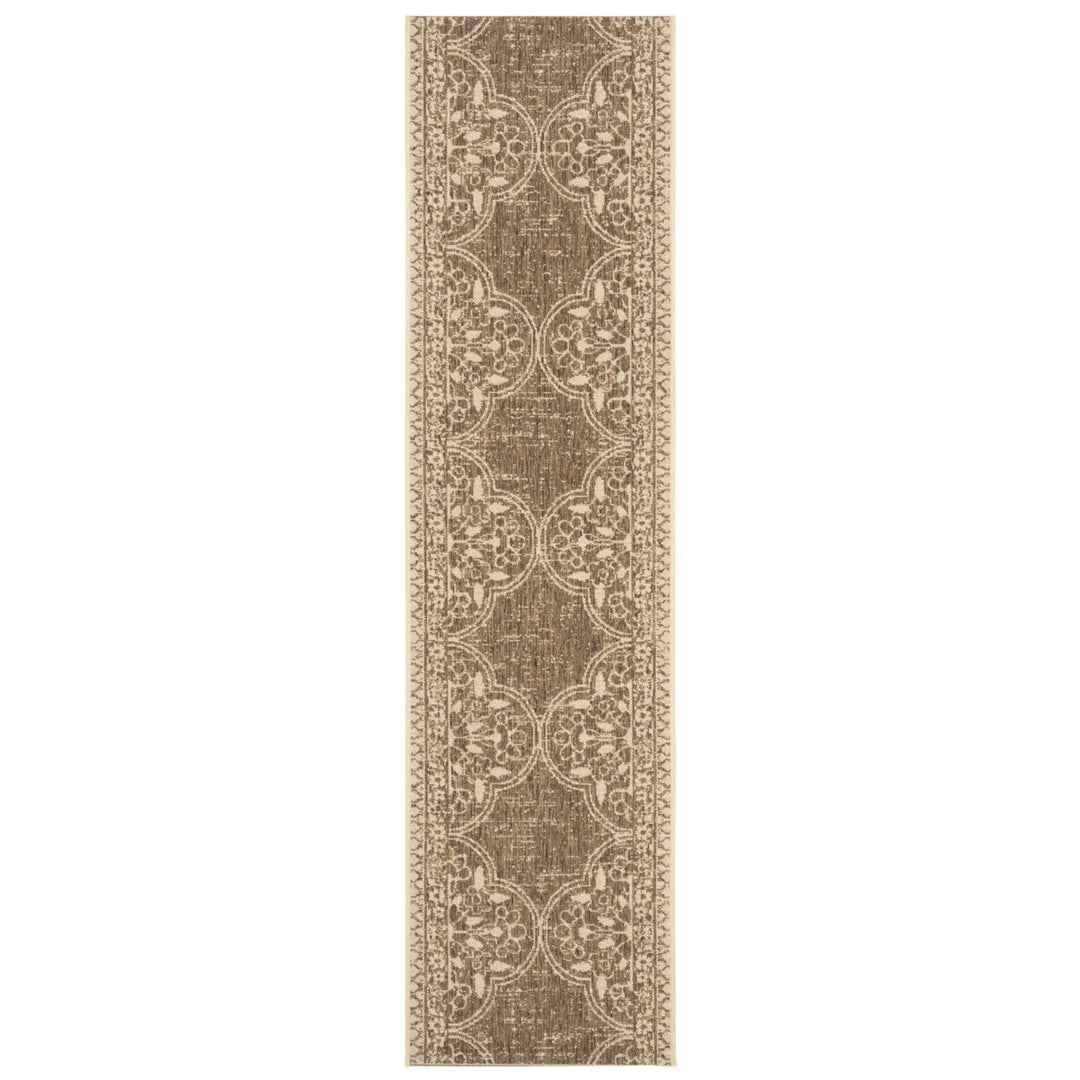 SAFAVIEH Indoor Outdoor BHS174A Beach House Cream / Beige Rug Image 1