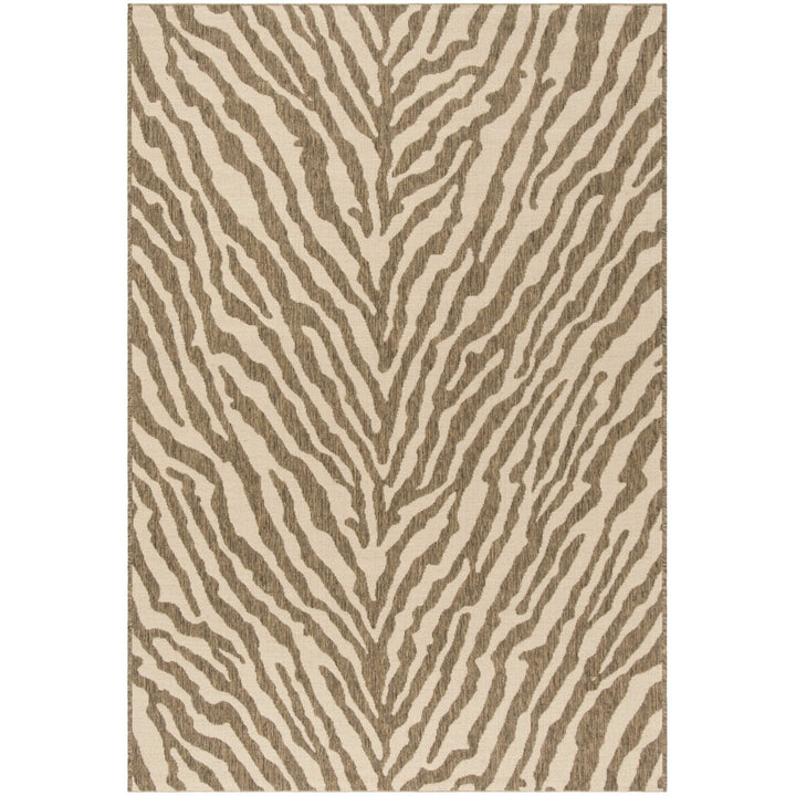 SAFAVIEH Indoor Outdoor BHS182A Beach House Cream / Beige Rug Image 1