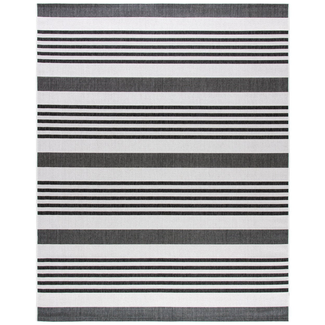 SAFAVIEH Outdoor BHS222F Beach House Lt Grey / Charcoal Rug Image 1