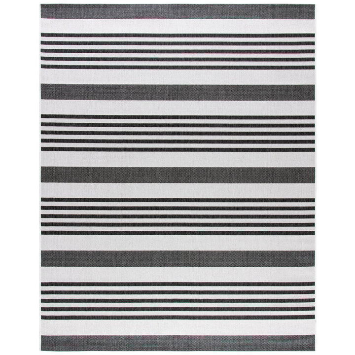 SAFAVIEH Outdoor BHS222F Beach House Lt Grey / Charcoal Rug Image 1