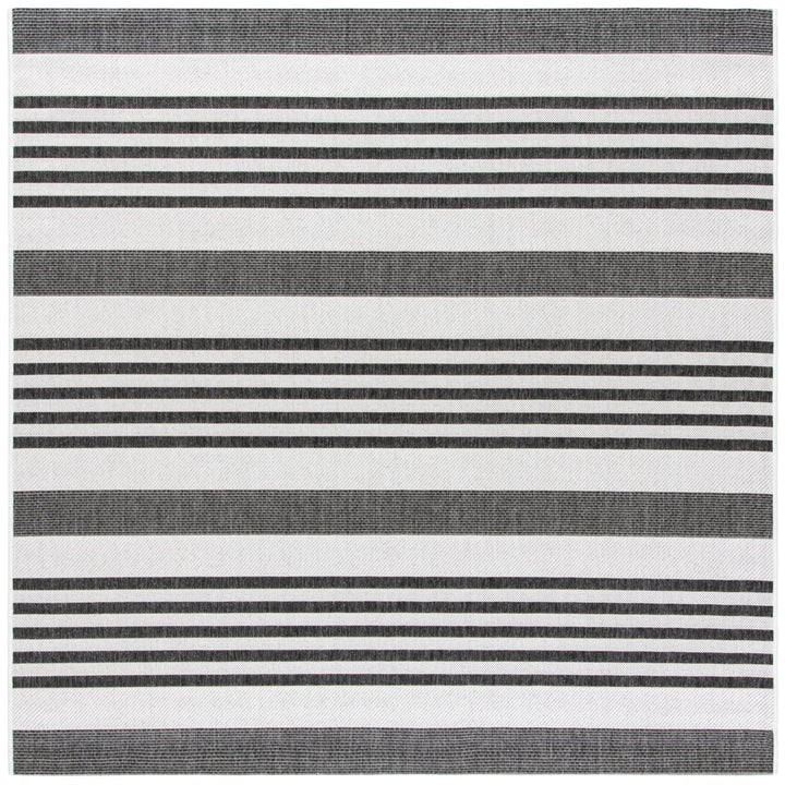 SAFAVIEH Outdoor BHS222F Beach House Lt Grey / Charcoal Rug Image 1