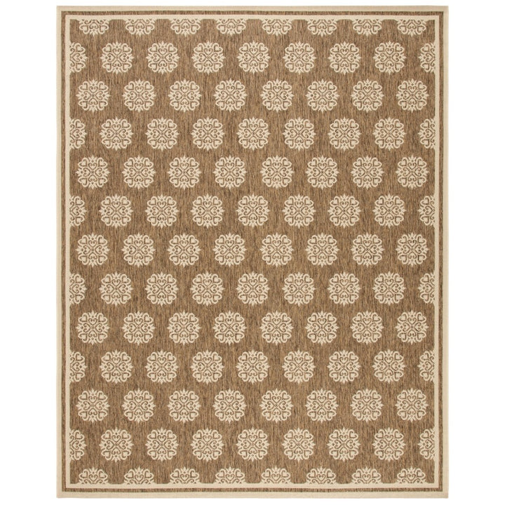 SAFAVIEH Indoor Outdoor BHS181B Beach House Beige / Cream Rug Image 1