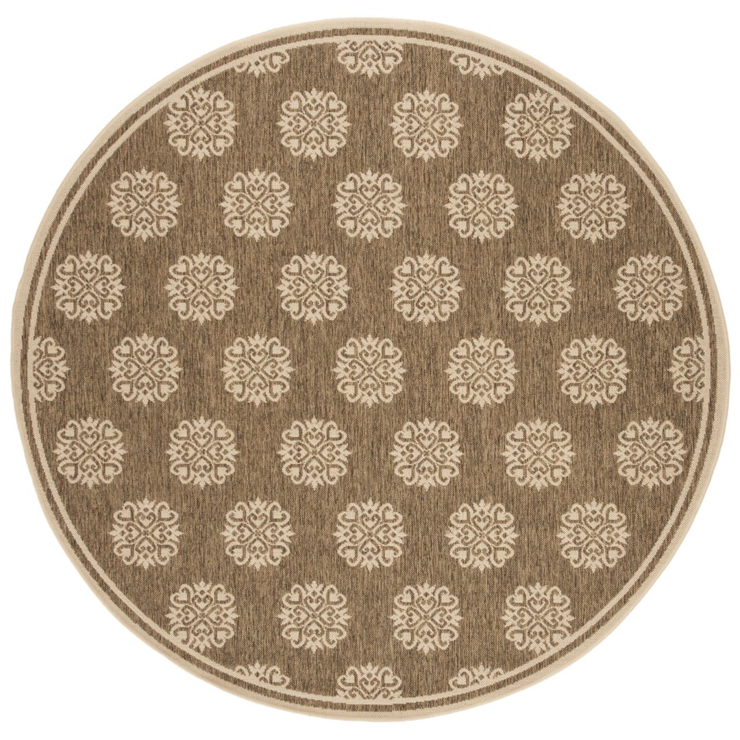 SAFAVIEH Indoor Outdoor BHS181B Beach House Beige / Cream Rug Image 1