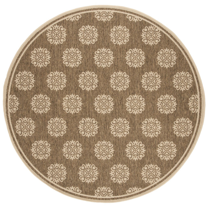 SAFAVIEH Indoor Outdoor BHS181B Beach House Beige / Cream Rug Image 1