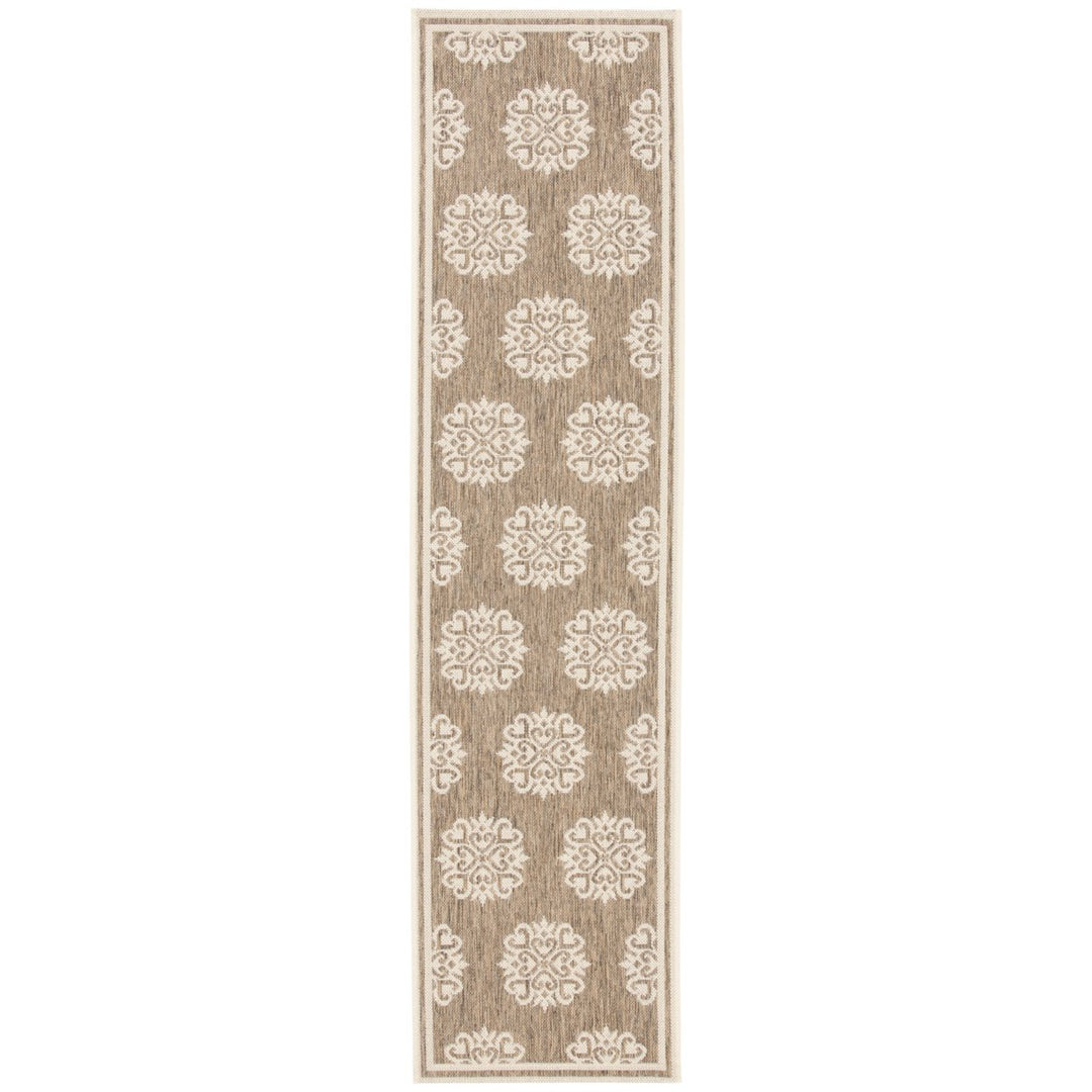 SAFAVIEH Indoor Outdoor BHS181B Beach House Beige / Cream Rug Image 1