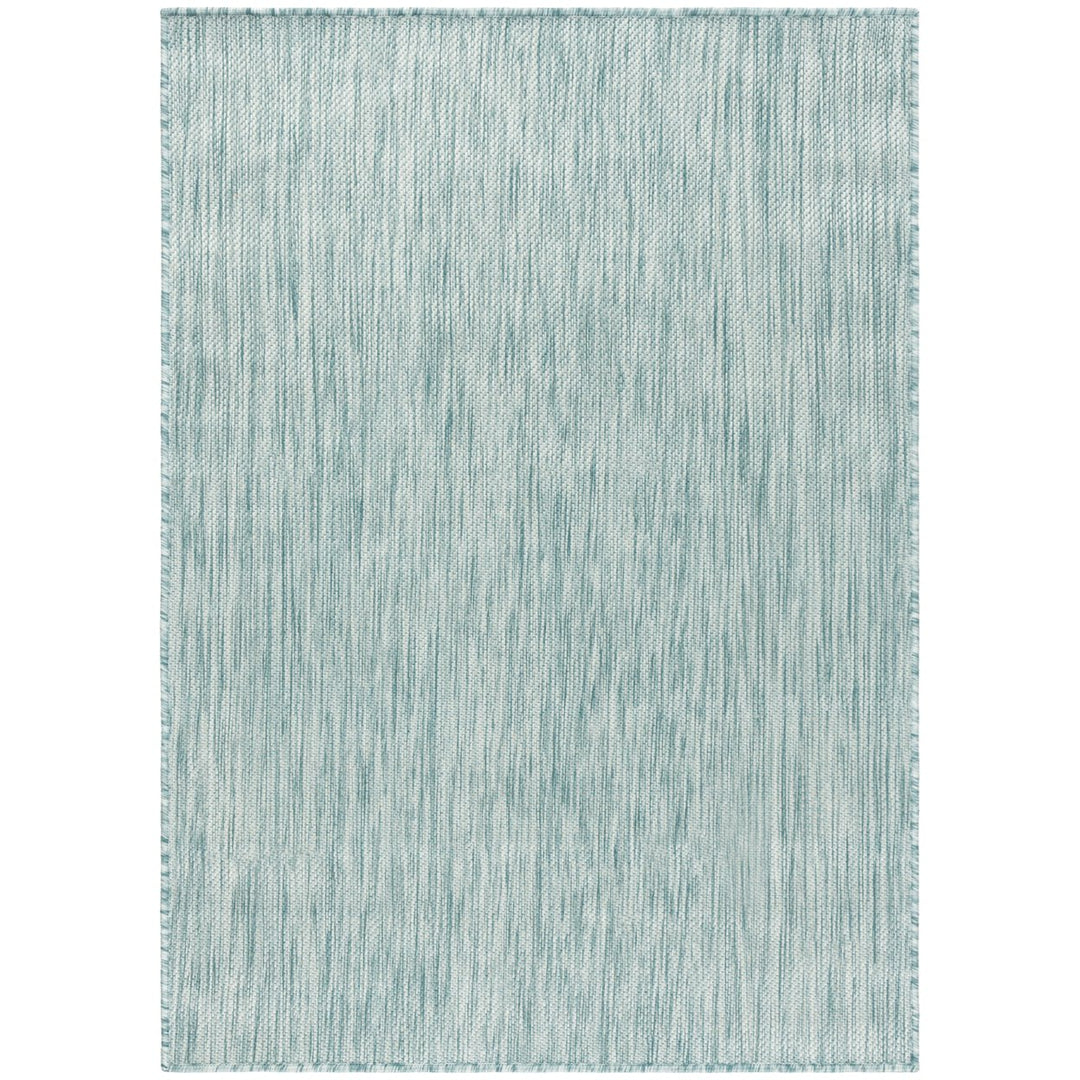 SAFAVIEH Outdoor BHS218J Beach House Collection Aqua Rug Image 5