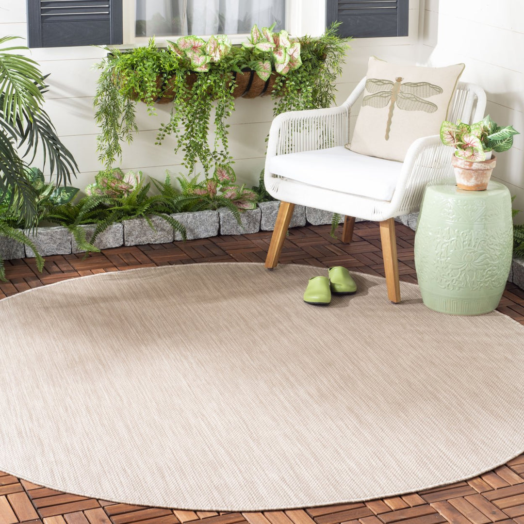 SAFAVIEH Outdoor BHS218B Beach House Collection Beige Rug Image 10
