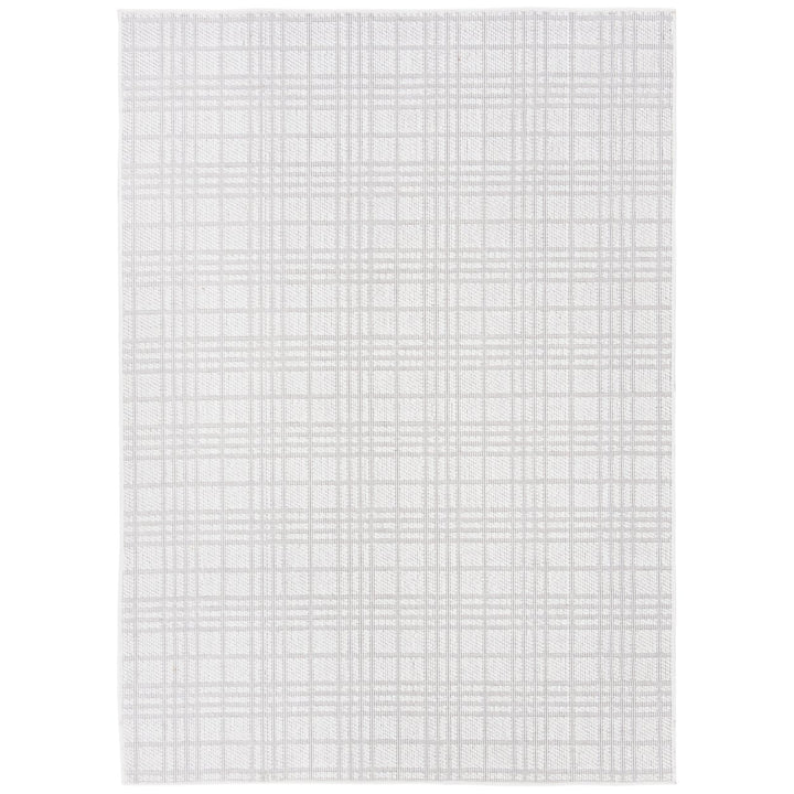 SAFAVIEH Indoor Outdoor BMU802A Bermuda Ivory / Light Grey Rug Image 1