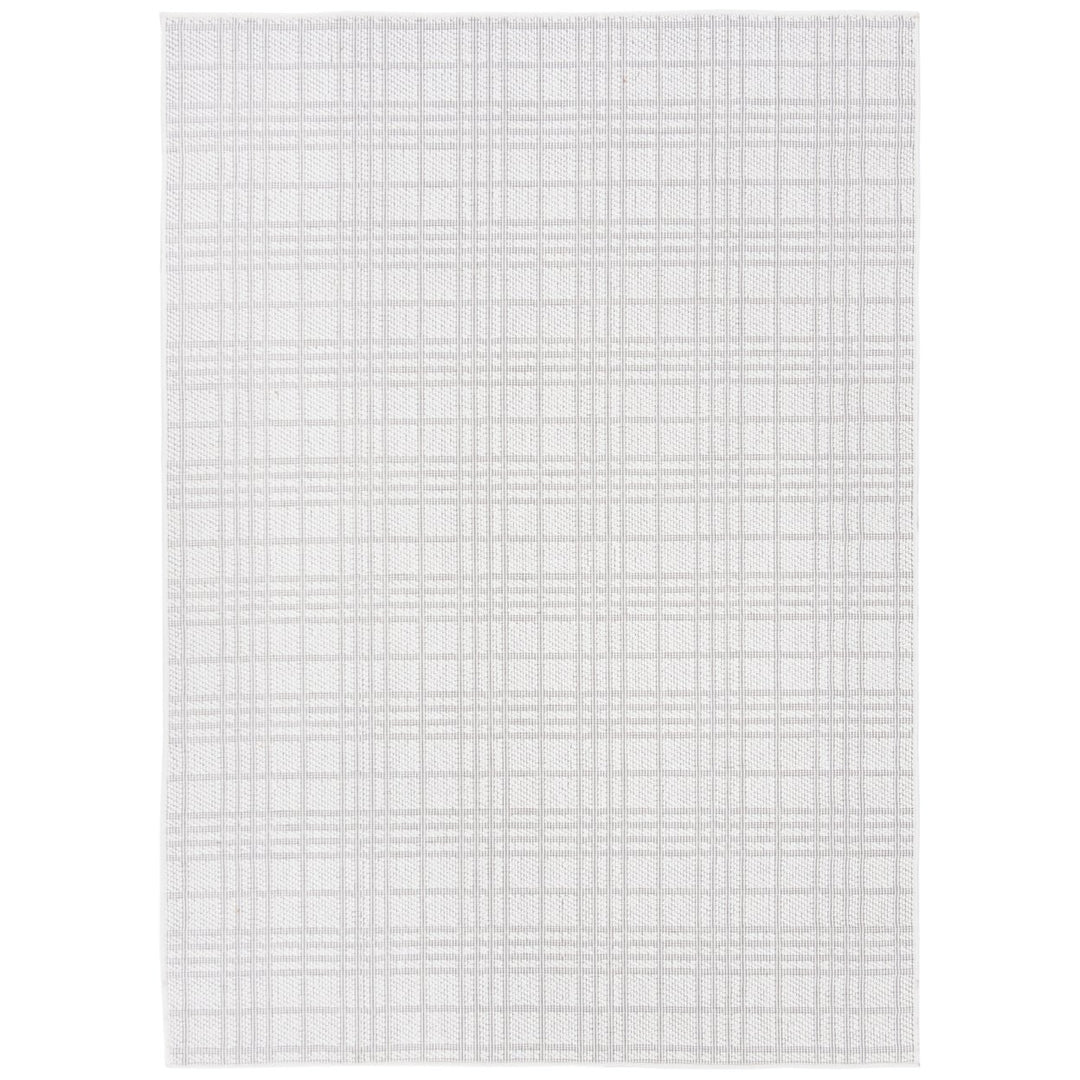 SAFAVIEH Indoor Outdoor BMU802A Bermuda Ivory / Light Grey Rug Image 1