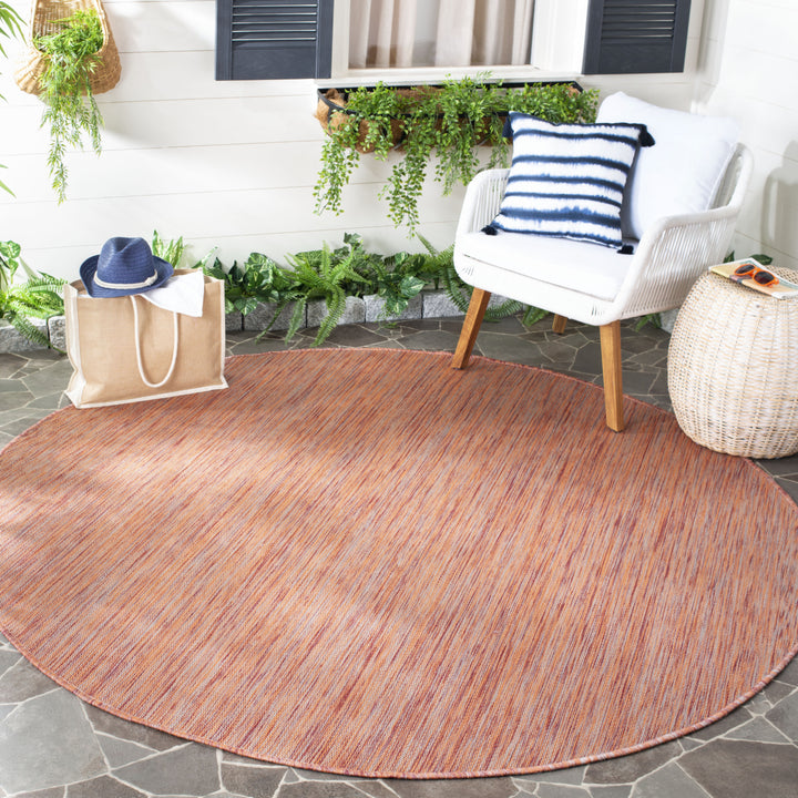 SAFAVIEH Outdoor BHS218P Beach House Collection Rust Rug Image 11