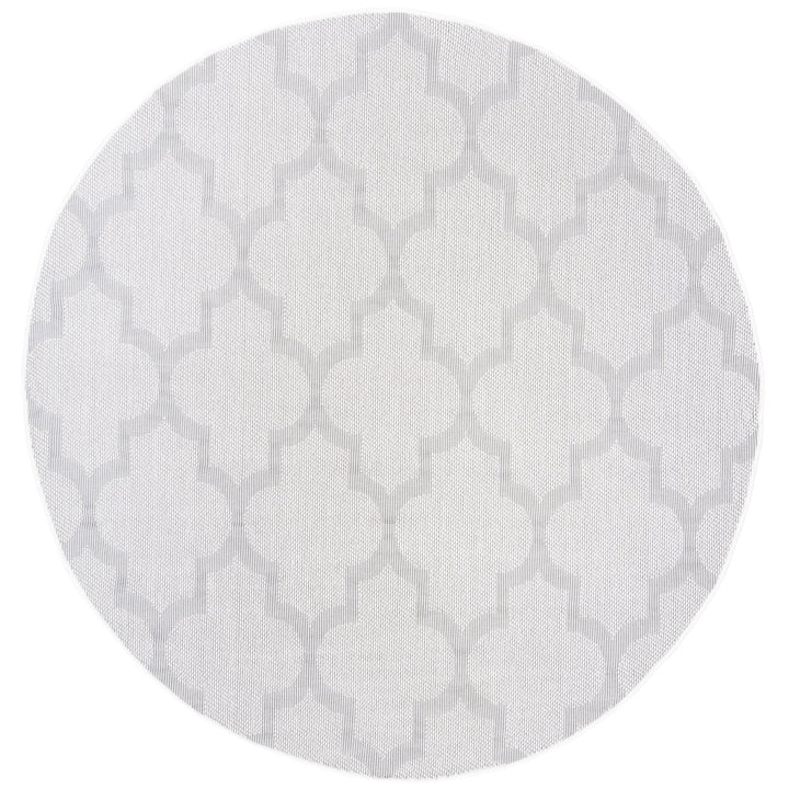 SAFAVIEH Indoor Outdoor BMU804A Bermuda Ivory / Light Grey Rug Image 1