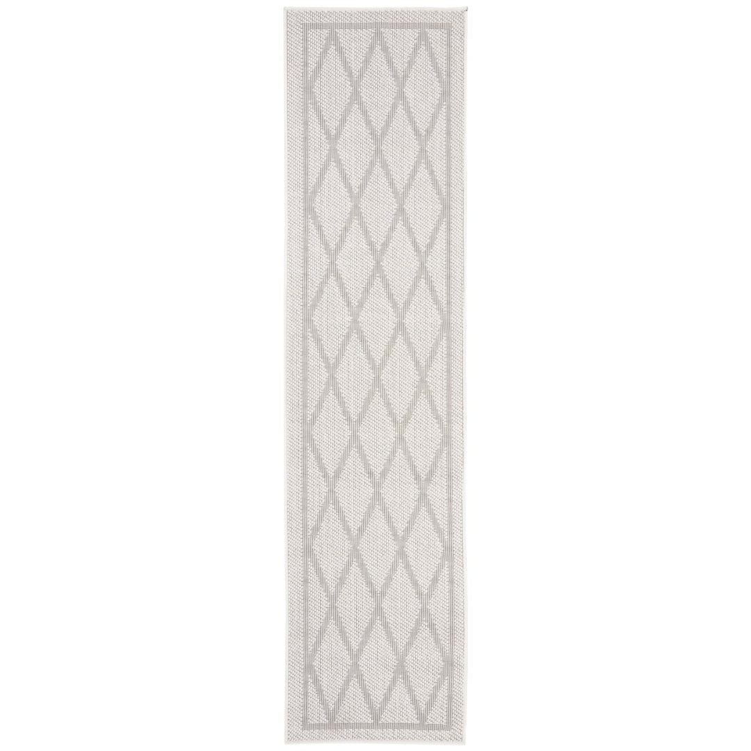 SAFAVIEH Indoor Outdoor BMU805A Bermuda Ivory / Light Grey Rug Image 1