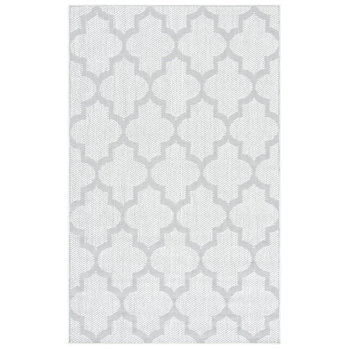 SAFAVIEH Indoor Outdoor BMU804A Bermuda Ivory / Light Grey Rug Image 10