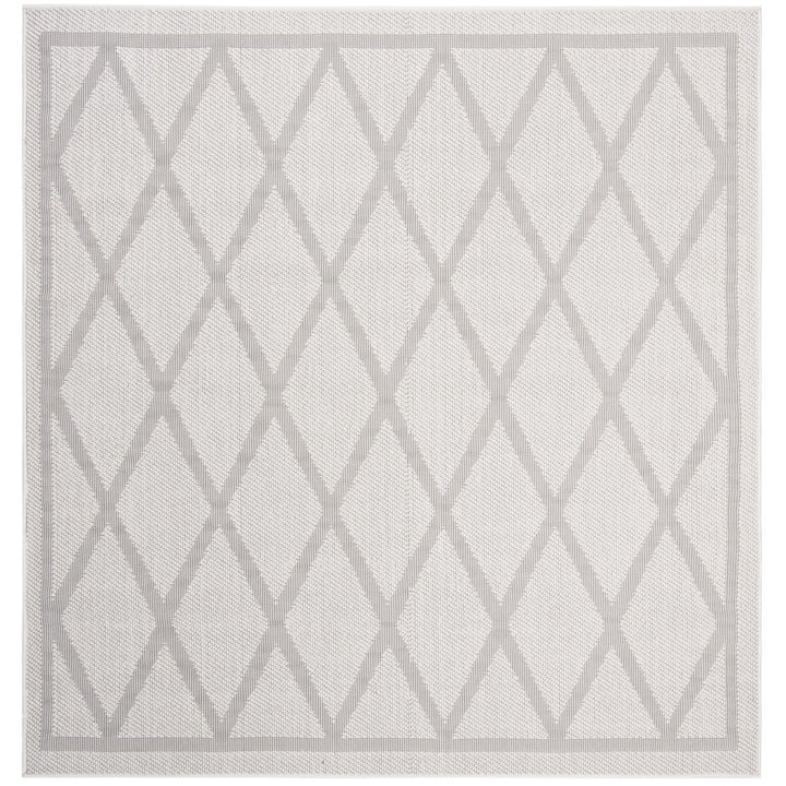 SAFAVIEH Indoor Outdoor BMU805A Bermuda Ivory / Light Grey Rug Image 1