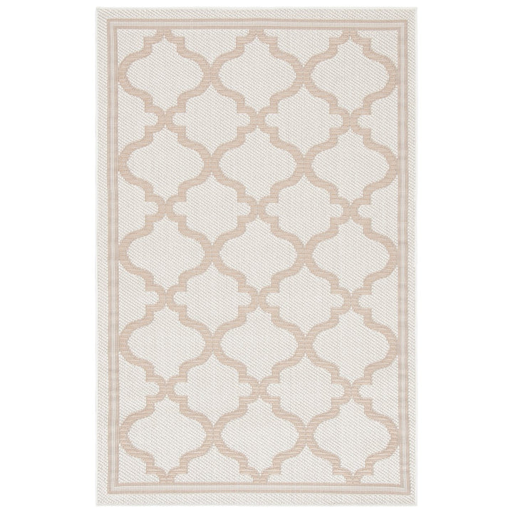 SAFAVIEH Outdoor BMU810C Bermuda Collection Ivory / Beige Rug Image 1