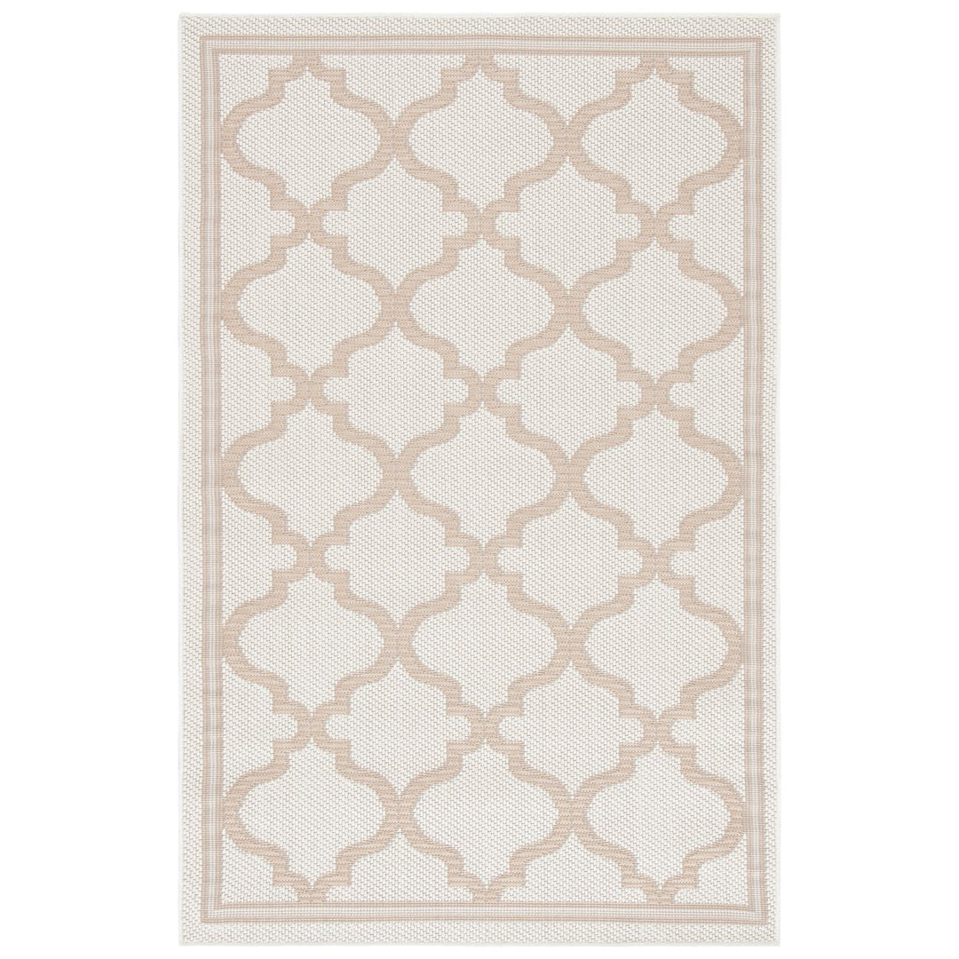 SAFAVIEH Outdoor BMU810C Bermuda Collection Ivory / Beige Rug Image 1