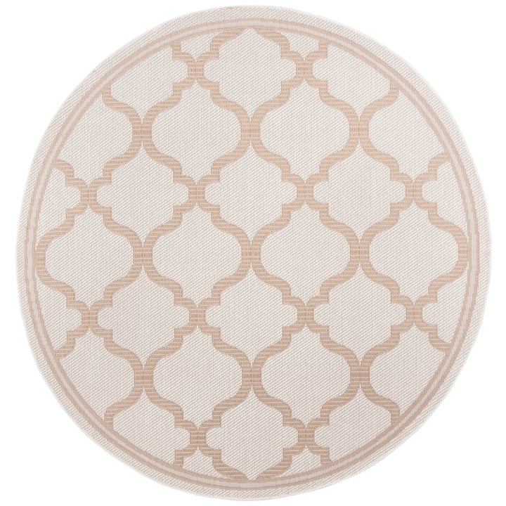 SAFAVIEH Outdoor BMU810C Bermuda Collection Ivory / Beige Rug Image 1