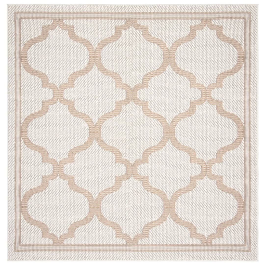 SAFAVIEH Outdoor BMU810C Bermuda Collection Ivory / Beige Rug Image 1