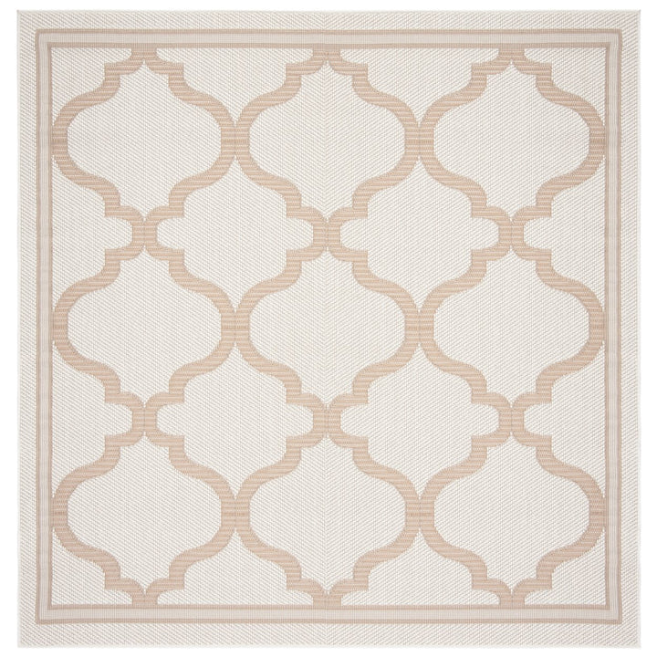 SAFAVIEH Outdoor BMU810C Bermuda Collection Ivory / Beige Rug Image 1