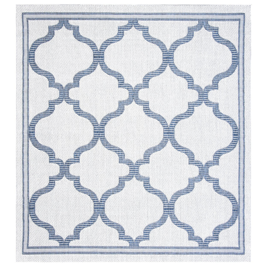 SAFAVIEH Indoor Outdoor BMU810A Bermuda Ivory / Charcoal Rug Image 1