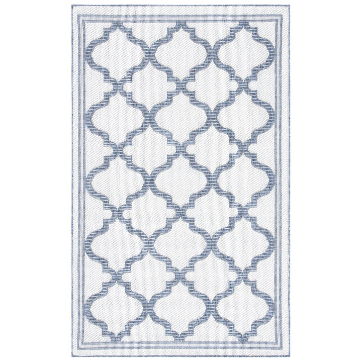 SAFAVIEH Indoor Outdoor BMU810A Bermuda Ivory / Charcoal Rug Image 1